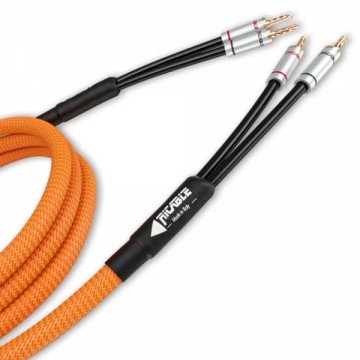 Speaker cable (pereche) High-End 2 x 2.0 m, conectori tip banana / papuc